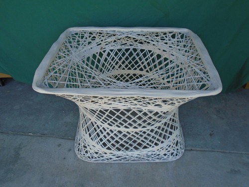 Fiberglass base ottoman table - ottoman,