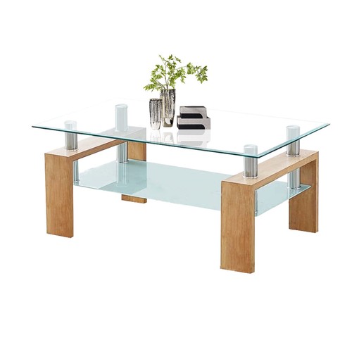Tempered glass coffee table - tempered,