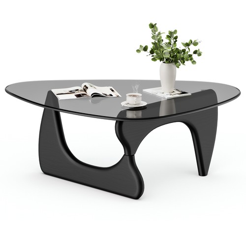 Classic glass coffee table - glass,