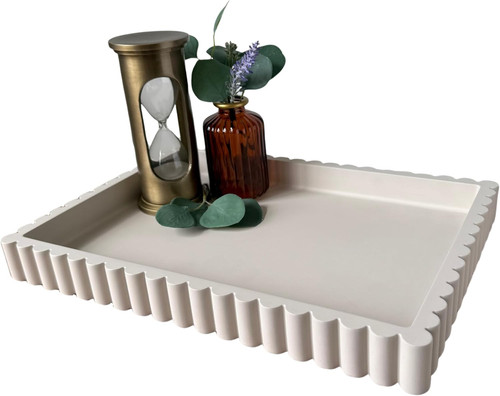 Concrete decorative tray - concrete, for