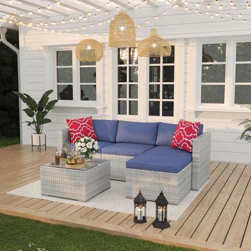 Patio conversation set wicker - conversation,