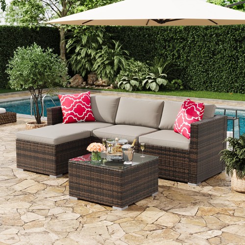 Piece outdoor sectional set - outdoor,