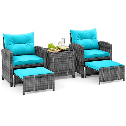 Piece patio rattan furniture - 5,