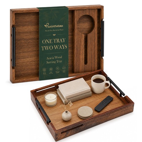 Acacia wood serving - acacia, with