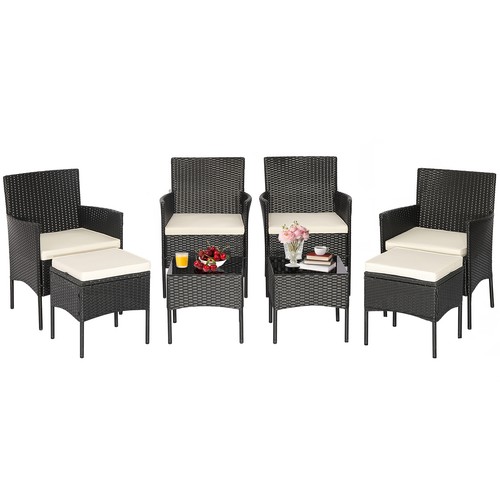 8pcs patio rattan furniture - 8pcs,