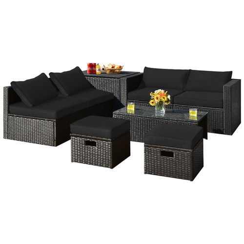 Costway 8pcs patio rattan - costway,