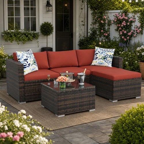 Piece outdoor sectional set - sectional,