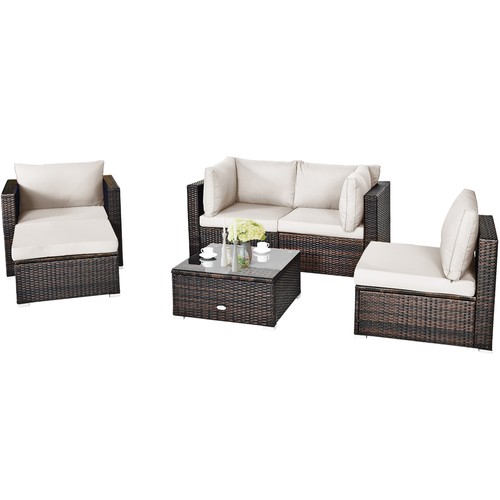 Patiojoy 6pcs patio rattan - patiojoy,