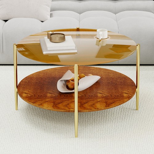 Luxurious round coffee table - round,