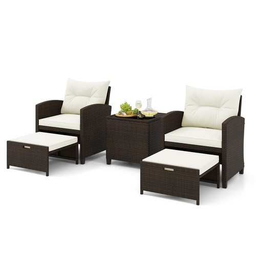 Piece patio rattan furniture - 5,