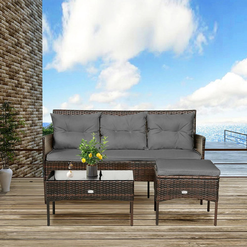 Garden rattan seater corner - garden,