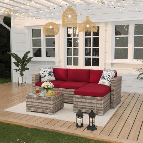 Piece outdoor sectional set - sectional,