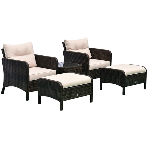 Piece outdoor rattan - 5-piece,