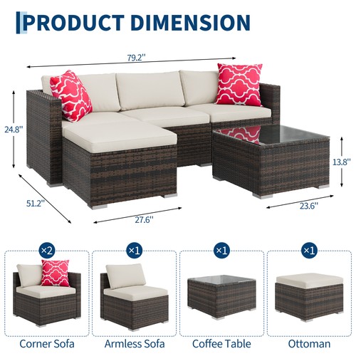 Piece patio furniture - piece,