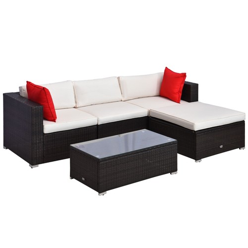 Patio piece sectional set - patio, 5-piece