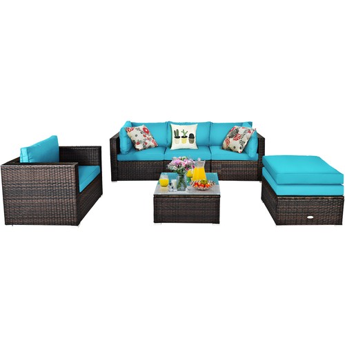 Patiojoy 6pcs patio rattan - 6pcs,