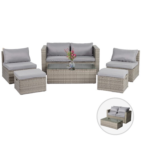 Rattan patio set armless - rattan,