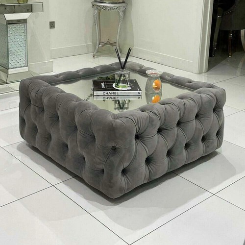 Mirrored coffee table square - mirrored,