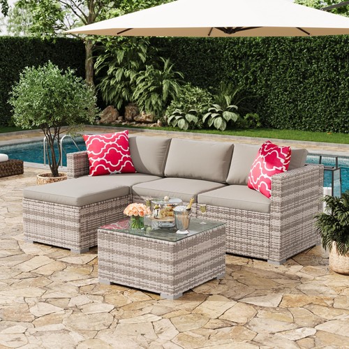 Piece outdoor sectional set - 5-piece,